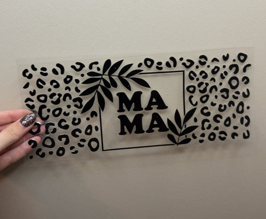 Black Cheetah Mama Wrap