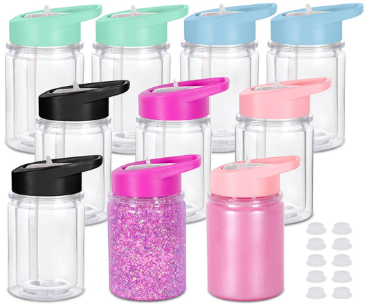 10 oz Acrylic Customizable Kids Snow Globe Cup